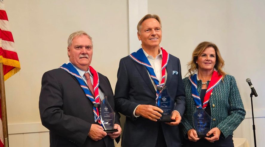 #northshore #goodscout awards yesterday honored three great leaders: Jamie O’Brien <a href="/TopsfieldFair/">Topsfield Fair</a> Brian Kelly <a href="/KellyAuto/">Kelly Auto Group</a> and Heidi Riccio <a href="/EssexNorthShore/">Essex North Shore Agricultural & Technical School</a> #communityleaders #service #scouting