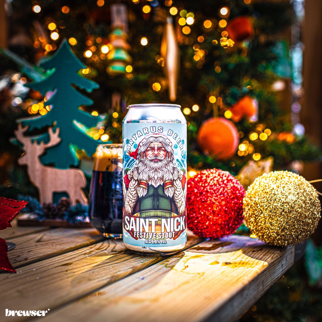 🎄Tartarus Saint Nick Festive Beer🍻

Brewed in collaboration with State of Kind, Tartarus has brewed this festive stout to replicate the flavours of Stollen. Boiled for 3 hours, then added all of the festive spices plus sultanas for a sessionable stout by the fire 🍻

Grab