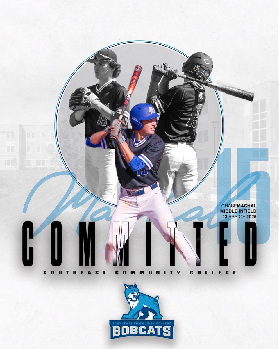 Chase Machal (@chase_machal) on Twitter photo I am excited to announce my commitment to continue my academic and athletic career at Southeast Community College! I would like to thank my family, teammates, friends, and coaches who have helped me get to this point. #GoBobcats
<a href="/mnbaseball2023/">Millard North Baseball</a>
<a href="/SCCBASEBALLNE/">SCC Baseball</a> I am excited to announce my commitment to continue my academic and athletic career at Southeast Community College! I would like to thank my family, teammates, friends, and coaches who have helped me get to this point. #GoBobcats
<a href="/mnbaseball2023/">Millard North Baseball</a>
<a href="/SCCBASEBALLNE/">SCC Baseball</a>