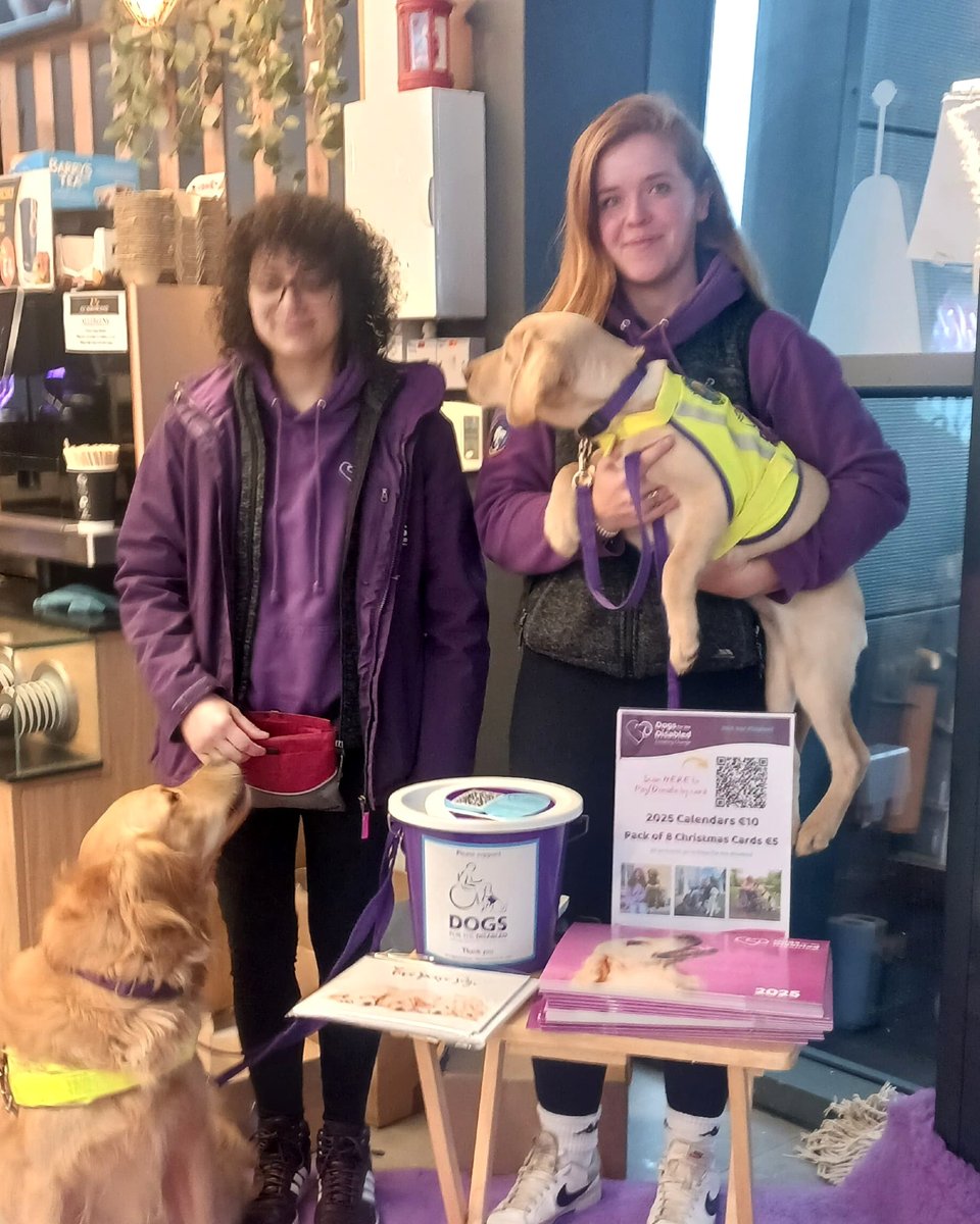 Special visitors in store! Come meet Rodger &amp; Tammy, the adorable pups, today and tomorrow 🐶🐾

Support 'Dogs for the Disabled' by donating to help train assistance dogs for children and adults with disabilities ❤️