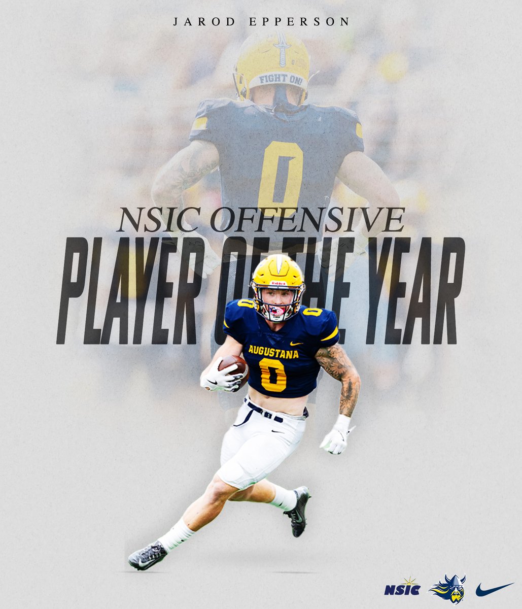 Augustana Football (@augiefb) on Twitter photo A final ride to remember.
<a href="/EppersonJarod/">Jarod Epperson</a> is the 2024 NSIC Offensive Player of the Year ๐จ
Full Story โก๏ธ bit.ly/3V1ZWlC
#BeTheRock โ๏ธ #BuildingChampions A final ride to remember.
<a href="/EppersonJarod/">Jarod Epperson</a> is the 2024 NSIC Offensive Player of the Year ๐จ
Full Story โก๏ธ bit.ly/3V1ZWlC
#BeTheRock โ๏ธ #BuildingChampions