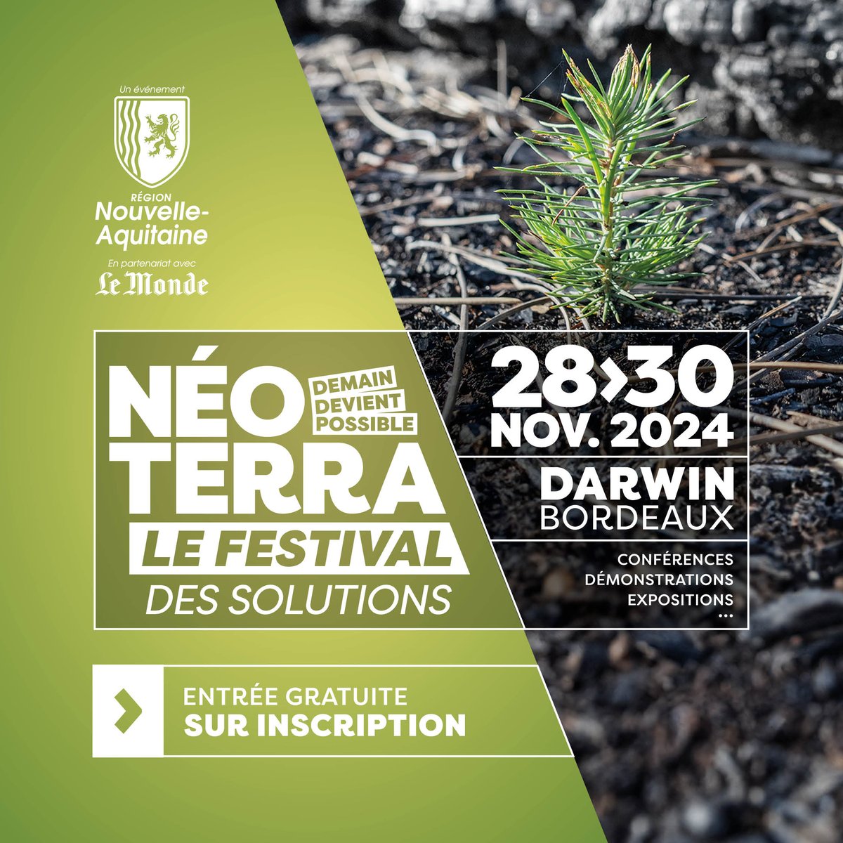 🌳 Nous sommes ravis d’annoncer que Christophe Orazio, Directeur de l'IEFC, participera au Festival Néo Terra à Bordeaux!

📅 RDV le 30/11 de 11h30-12h15 pour la table ronde :

🌳«  Mieux gérer la forêt dans un contexte de changement climatique : de la science à l’action »