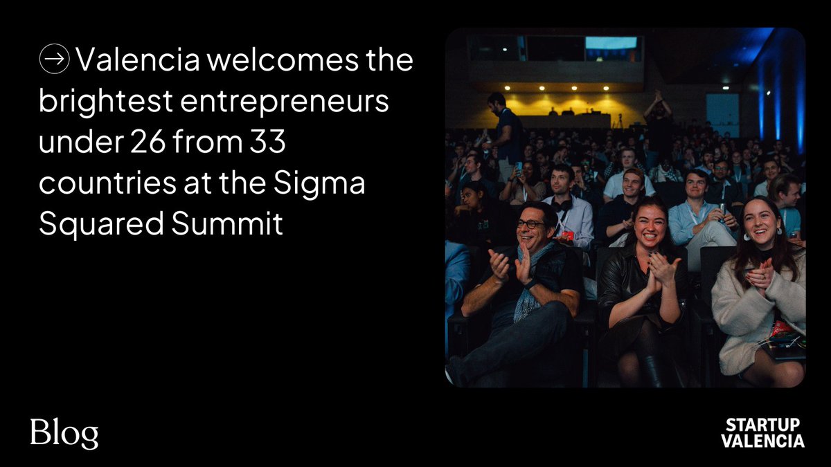 Startup Valencia (@startup_vlc) on Twitter photo 🆕 #SigmaSquaredSummit by <a href="/sigma2society/">Sigma Squared Society</a> arrives in Valencia, solidifying its position as an international hub
Over 400 of the world’s most ambitious founders and investors from 30+ countries will explore the latest trends in tech and innovation 🌟 startupvalencia.org/valencia-entre… 🆕 #SigmaSquaredSummit by <a href="/sigma2society/">Sigma Squared Society</a> arrives in Valencia, solidifying its position as an international hub
Over 400 of the world’s most ambitious founders and investors from 30+ countries will explore the latest trends in tech and innovation 🌟 startupvalencia.org/valencia-entre…