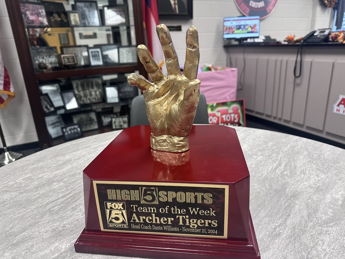 Dante Williams (@_coach_williams) on Twitter photo Proud of our <a href="/ArcherTigersFB/">Archer Tigers Football</a> TEAM for being named <a href="/High5Sports/">High5Sports</a> team of the week‼️Humble & Hungry 🙏
<a href="/quishathompson/">Dr. Conquisha Thompson</a> <a href="/AHSTigersSports/">ArcherAD</a> <a href="/coachbrax10/">Duvall Braxton</a> <a href="/coachflem33/">David Fleming</a> <a href="/Coach_Sims5210/">Connor Sims</a> <a href="/CoachRice74/">Coach Rice</a> <a href="/Coach_Smith547/">Bryce Smith, Ed. S</a> <a href="/coachdouglas31/">Coach Douglas</a> <a href="/CoachJoshMijos/">Josh Mijos</a>
#WeLIVEIT Proud of our <a href="/ArcherTigersFB/">Archer Tigers Football</a> TEAM for being named <a href="/High5Sports/">High5Sports</a> team of the week‼️Humble & Hungry 🙏
<a href="/quishathompson/">Dr. Conquisha Thompson</a> <a href="/AHSTigersSports/">ArcherAD</a> <a href="/coachbrax10/">Duvall Braxton</a> <a href="/coachflem33/">David Fleming</a> <a href="/Coach_Sims5210/">Connor Sims</a> <a href="/CoachRice74/">Coach Rice</a> <a href="/Coach_Smith547/">Bryce Smith, Ed. S</a> <a href="/coachdouglas31/">Coach Douglas</a> <a href="/CoachJoshMijos/">Josh Mijos</a>
#WeLIVEIT