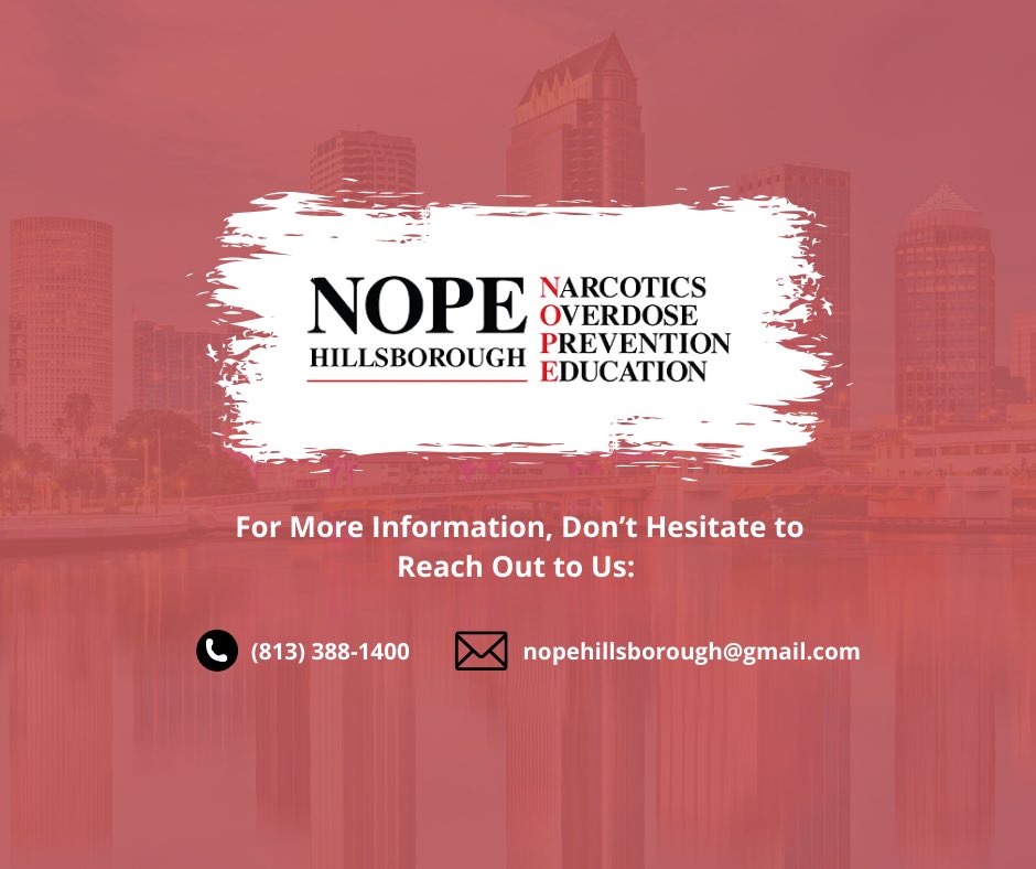 A quick re-introduction: We’re NOPE Hillsborough, a nonprofit saving lives through drug prevention education. 

Follow us for tips, events, and resources! 💙