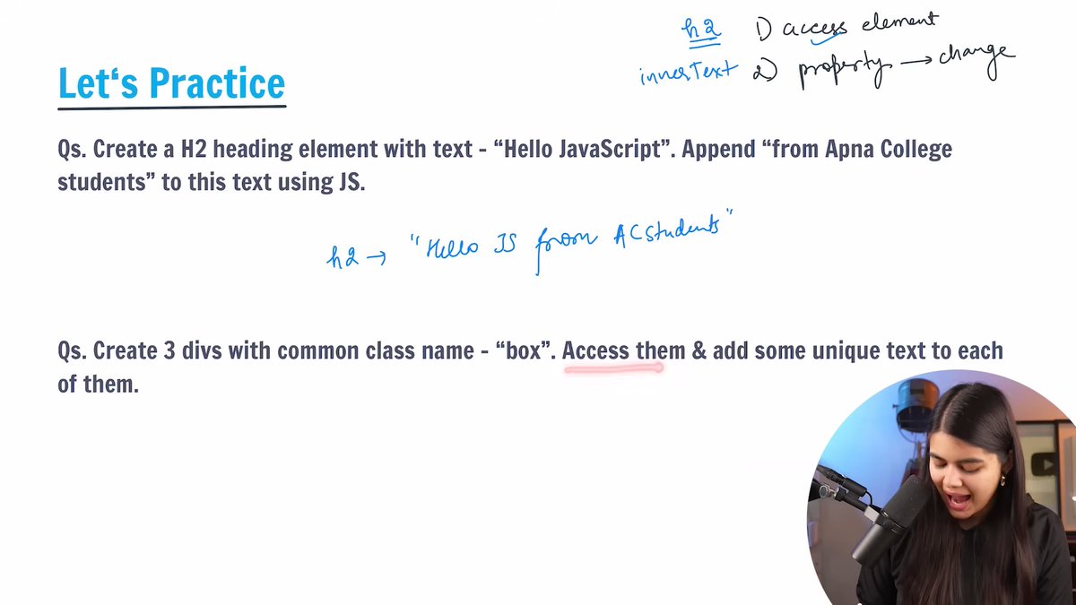 omtweet_'s tweet photo. #Day_49 of learning Web Development from Shradha Khapra and Apna College
Topics learned - Solved problem set of DOM manipulation in Java Script.
#100daysofcode https://t.co/OUHykc0GWW