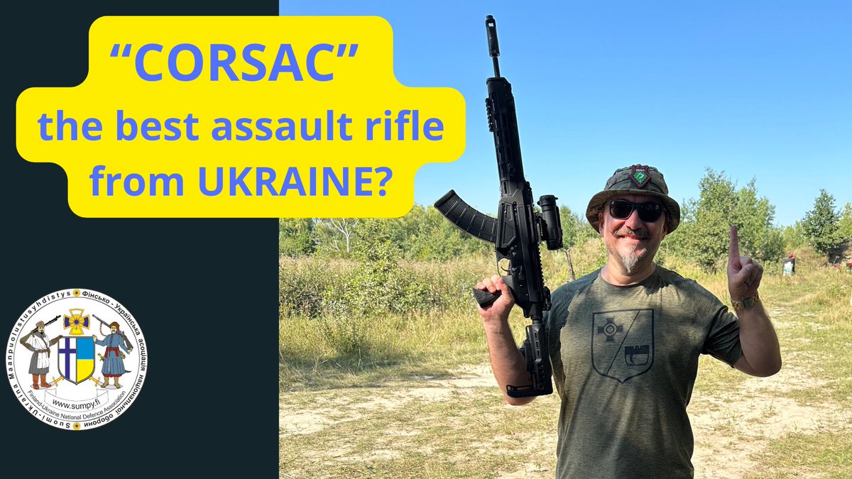 SUMPY_FI's tweet photo. https://t.co/B3jnJtFP69

Ukrainalaisen "Corsac" rynkyn ensiesittely, purku ja koeammunta Kiovassa. Ase perustuu Kalashnikoviin ja muutoskitin saa myös RK-kivääreihin joskus ensi vuoden puolella. https://t.co/R6GloyN8zs