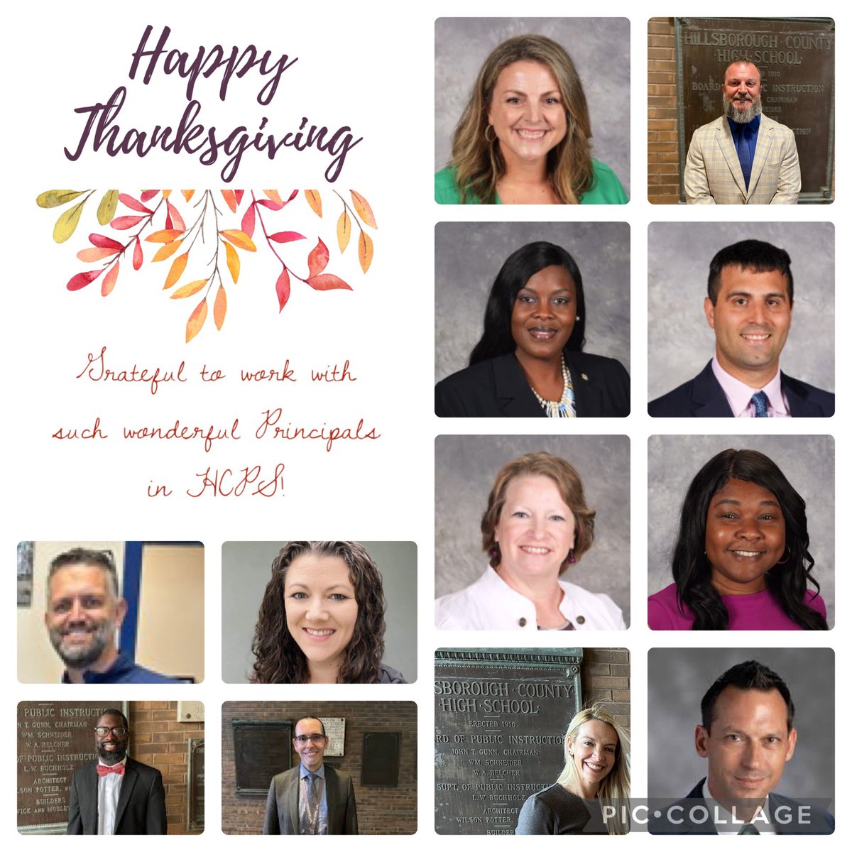 Dr. Odalys Pritchard (@odalyspritchard) on Twitter photo Wishing these wonderful, hardworking principals a Happy upcoming Fall Break and Thanksgiving! 🍂🍁🍁🍁🍃<a href="/HCPS_Eisenhower/">Eisenhower Middle School</a> <a href="/rpk8magnet/">Roland Park K-8 IB World School</a> <a href="/CypressCreekES/">Cypress Creek Elementary School</a> @FranchinoEd <a href="/MiddletonSTEM/">MiddletonHighSchool</a> <a href="/CAWasylkiw/">Christine Wasylkiw</a> <a href="/Raiders_Media/">Mann Middle School</a> <a href="/RodgersMagnet/">Rodgers Middle Magnet School</a> <a href="/HCPSFranklinBPA/">Franklin Middle Magnet Boys Prep Academy</a> <a href="/HillsboroughSch/">Hillsborough Schools</a> <a href="/HCPSLeaders/">HCPS Leadership Development</a> <a href="/hcpsMS/">HCPS Middle Schools</a> Wishing these wonderful, hardworking principals a Happy upcoming Fall Break and Thanksgiving! 🍂🍁🍁🍁🍃<a href="/HCPS_Eisenhower/">Eisenhower Middle School</a> <a href="/rpk8magnet/">Roland Park K-8 IB World School</a> <a href="/CypressCreekES/">Cypress Creek Elementary School</a> @FranchinoEd <a href="/MiddletonSTEM/">MiddletonHighSchool</a> <a href="/CAWasylkiw/">Christine Wasylkiw</a> <a href="/Raiders_Media/">Mann Middle School</a> <a href="/RodgersMagnet/">Rodgers Middle Magnet School</a> <a href="/HCPSFranklinBPA/">Franklin Middle Magnet Boys Prep Academy</a> <a href="/HillsboroughSch/">Hillsborough Schools</a> <a href="/HCPSLeaders/">HCPS Leadership Development</a> <a href="/hcpsMS/">HCPS Middle Schools</a>