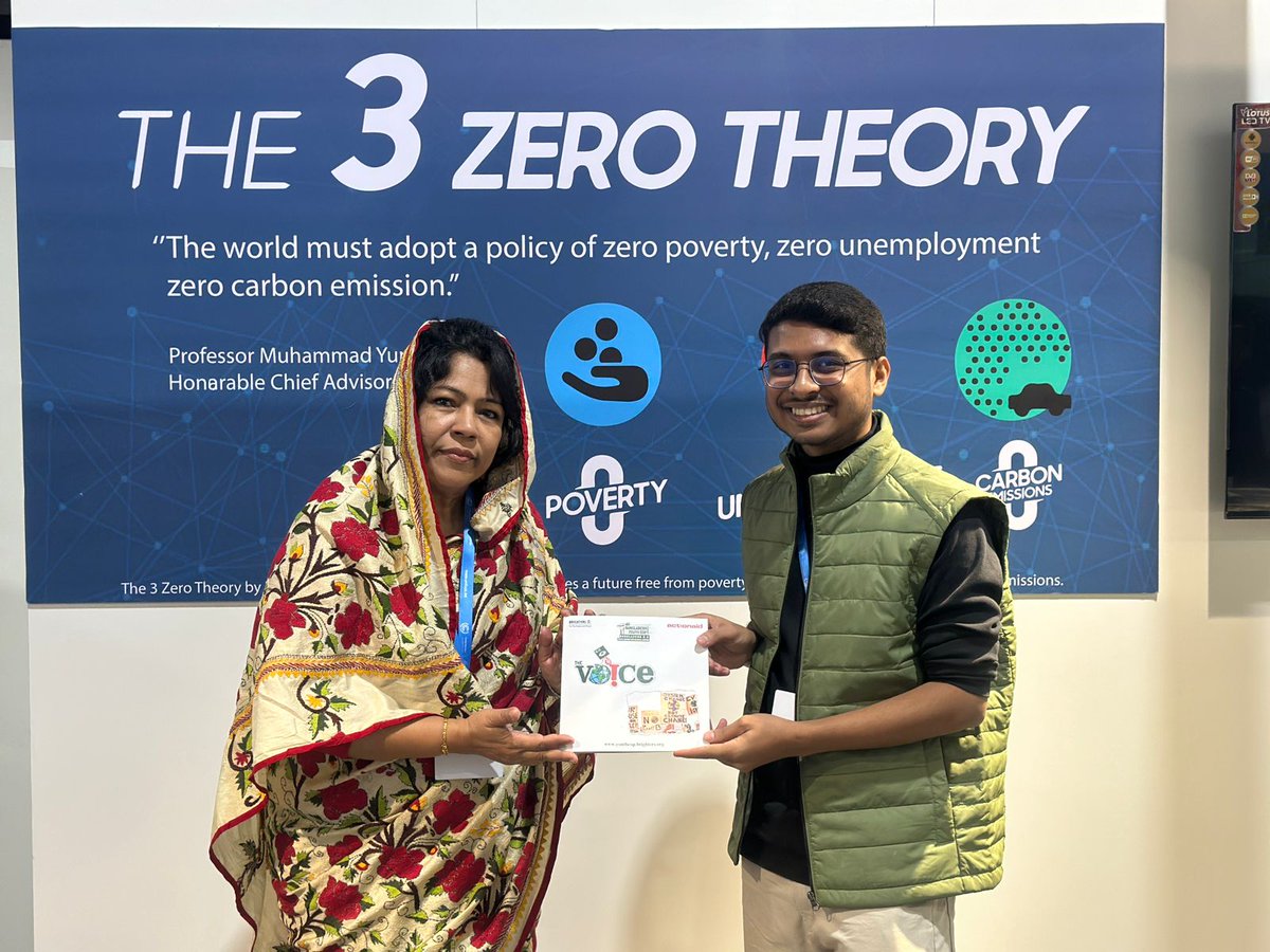 The Voice presented to the Secretary of the Ministry of Environment, Forest and Climate Change, Bangladesh! ✊

Another big news! 💥
The climate Olympiad is coming with the strategic collaboration of the government. 💚

#COP29 
#COP29Azerbaijan