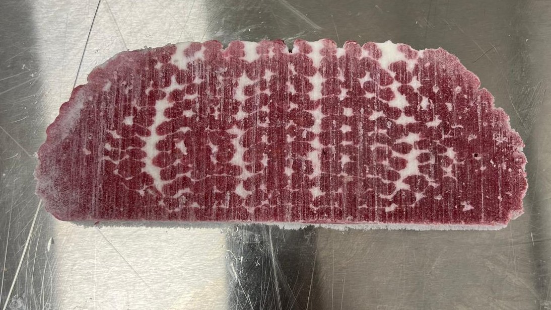 Another glimpse from the lab: refining our marbling techniques to perfection!