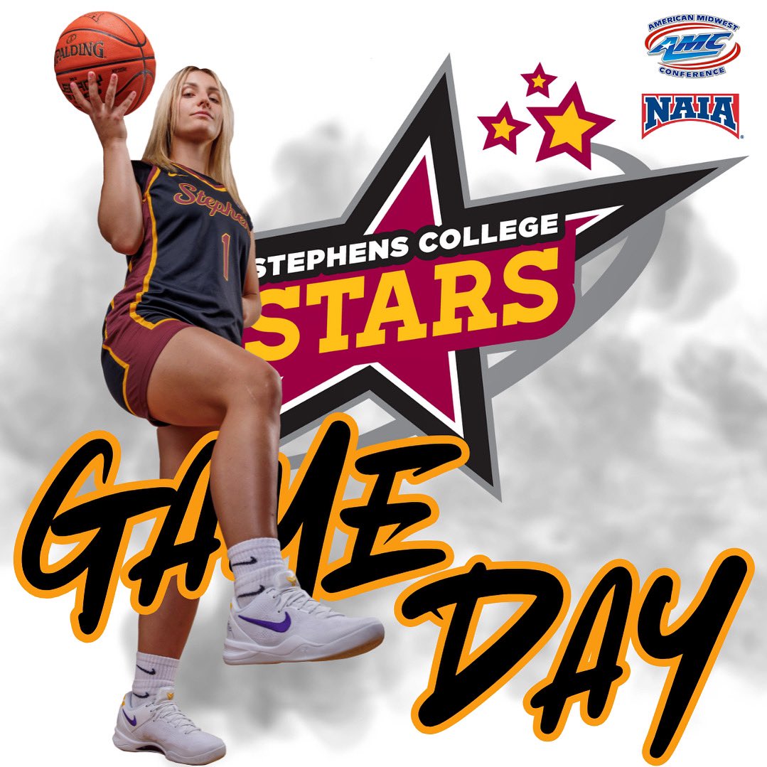 Stephens Stars Athletics (@stephensstars) on Twitter photo So it begins! The first <a href="/AMCSports/">American Midwest Conference</a> game of the season starts tonight against <a href="/MUpatriots/">Mission University Athletics</a> in Silverthorne!
✨Student, Faculty & Staff Appreciation Night✨
⏱️ 5:30 pm
📊 stephensstars.com/coverage
#StarsAthletics #StarsBasketball #amcwbb So it begins! The first <a href="/AMCSports/">American Midwest Conference</a> game of the season starts tonight against <a href="/MUpatriots/">Mission University Athletics</a> in Silverthorne!
✨Student, Faculty & Staff Appreciation Night✨
⏱️ 5:30 pm
📊 stephensstars.com/coverage
#StarsAthletics #StarsBasketball #amcwbb