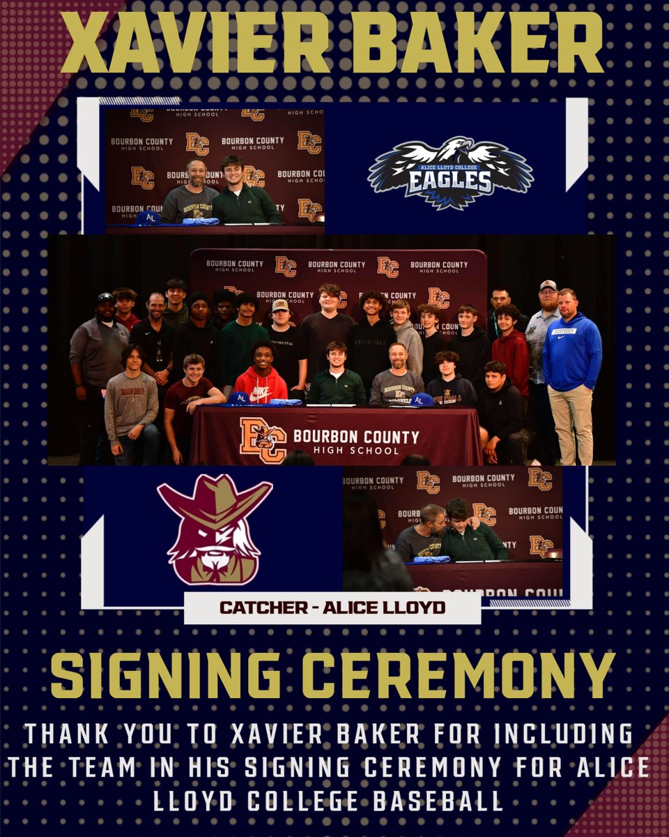 We are so proud of X!  He only played football his senior season, but he made such a profound impact on our program.  

Thank you for including us in your signing ceremony, Xavier! #LEADtheWay