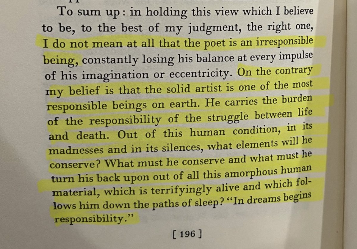Nobel Prize winner George Seferis’s brutally good take on art and responsibility:
