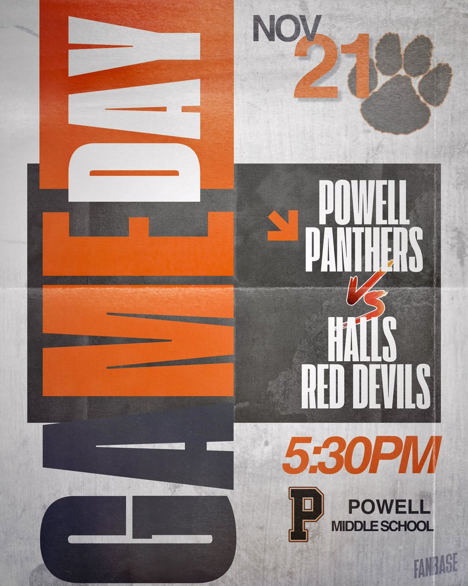 It’s GAMEDAY for your Panthers as they take on the Halls Red Devils at home. Please come out and support these boys. Go Panthers!!