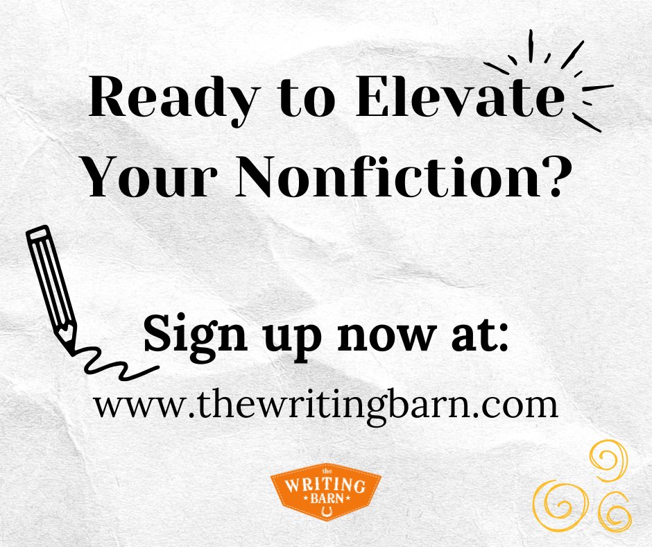 The Writing Barn (@thewritingbarn) on Twitter photo Join <a href="/HeatherLMont/">Heather L Montgomery</a> and Rebecca Hirsch for their NF webinar this Saturday! 🔖
Whether you're an NF PB writer or just starting to explore the genre, you won't want to miss these tips on structure and craft!
Register here: thewritingbarn.com/class/beyond-t… Join <a href="/HeatherLMont/">Heather L Montgomery</a> and Rebecca Hirsch for their NF webinar this Saturday! 🔖
Whether you're an NF PB writer or just starting to explore the genre, you won't want to miss these tips on structure and craft!
Register here: thewritingbarn.com/class/beyond-t…