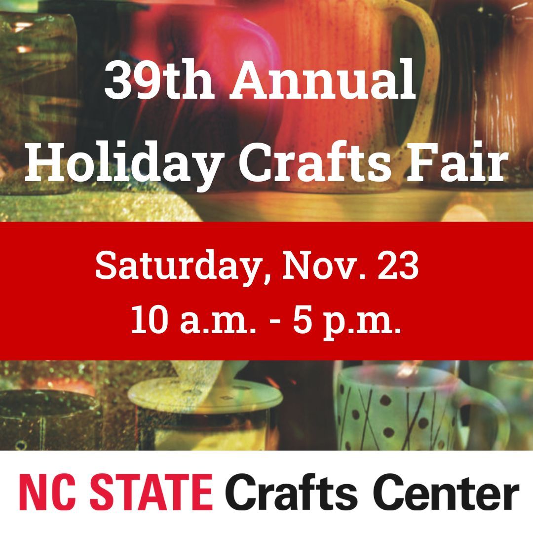 NubianMessage's tweet image. Paid Ad: The Crafts Fair is back! Sat. Nov. 23 at the NC State Crafts Center. 50+ artists = pottery, jewelry, glass &amp;amp; more 🔥
🎟️ Free w/ NC State ID, $3 for everyone else (13+). Buy tix online to skip the line: buff.ly/48VjJcn

Come early—this thing packs out! #MakeItHere