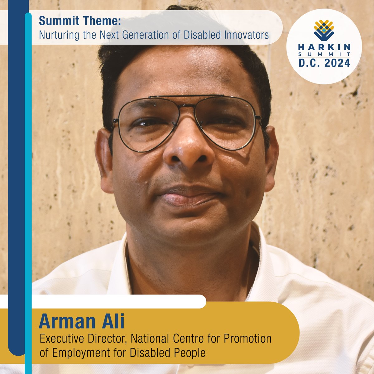 Arman Ali, Executive Director of <a href="/ncpedp_india/">NCPEDP</a>, helped lead a three-year initiative to develop the second line of leadership for the Indian disability movement. Hear his insights at the 2024 Harkin Summit next month! Register now: bit.ly/4e9PYFu #HarkinSummit24