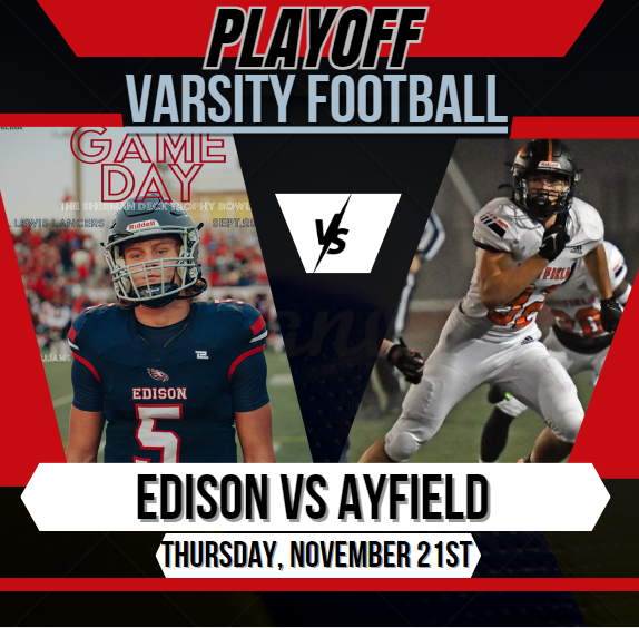 VHSL-Athletics (@vhsla_) on Twitter photo 🏈Edison vs ayfield
📅 Thursday, November 21st
⏰ 7pm Kickoff
📺▶️bit.ly/Live_NFHS
<a href="/HayfieldFB/">Hayfield Football Fan</a> @hayfieldhawkfb <a href="/HayfieldAthLead/">Hayfield Athletic Leadership</a> <a href="/EdisonHS_sports/">Edison HS Sports</a> <a href="/EHS_FB/">Edison HS Football</a> <a href="/hayfieldsports/">Hawktivities</a> <a href="/HayfieldCheer/">Hayfield Cheer</a> <a href="/HHypesquad/">HAWK NATION</a> <a href="/CoachLosP/">Carlos Poindexter</a> <a href="/MrCoachHolland/">Coach Holland</a> 🏈Edison vs ayfield
📅 Thursday, November 21st
⏰ 7pm Kickoff
📺▶️bit.ly/Live_NFHS
<a href="/HayfieldFB/">Hayfield Football Fan</a> @hayfieldhawkfb <a href="/HayfieldAthLead/">Hayfield Athletic Leadership</a> <a href="/EdisonHS_sports/">Edison HS Sports</a> <a href="/EHS_FB/">Edison HS Football</a> <a href="/hayfieldsports/">Hawktivities</a> <a href="/HayfieldCheer/">Hayfield Cheer</a> <a href="/HHypesquad/">HAWK NATION</a> <a href="/CoachLosP/">Carlos Poindexter</a> <a href="/MrCoachHolland/">Coach Holland</a>