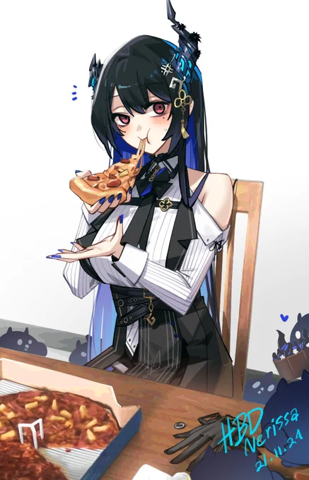 Happy Birthday Nerissa!! wish you have a lot of happiness!!#RissaHatchDay24 #PizzaForRissa #RavenCrafts 