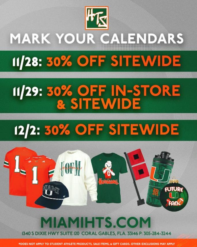 isaiah taylor (@isaiah_taylor4) on Twitter photo Mark your calendars! Huge savings are coming to the <a href="/miamihts/">Miami Team Store</a> ! Get ready to stock up on all your Miami gear at MiamiHTS.com or stop by the Thesis Hotel! Mark your calendars! Huge savings are coming to the <a href="/miamihts/">Miami Team Store</a> ! Get ready to stock up on all your Miami gear at MiamiHTS.com or stop by the Thesis Hotel!