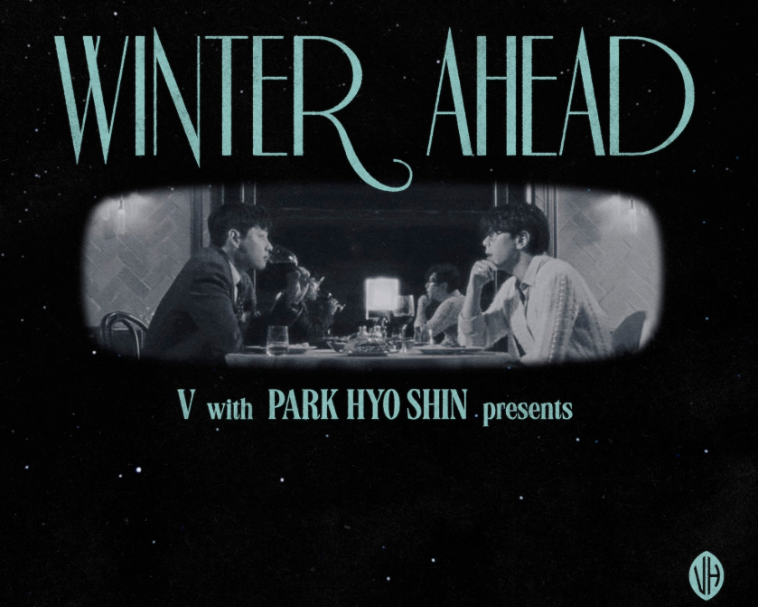 WORLDMUSICAWARD's tweet photo. #V  will release new single "Winter Ahead" with #ParkHyoShin on November 29! 👏🆕🎶💥2⃣9⃣🔥👑🩶 https://t.co/SP2KZGOful