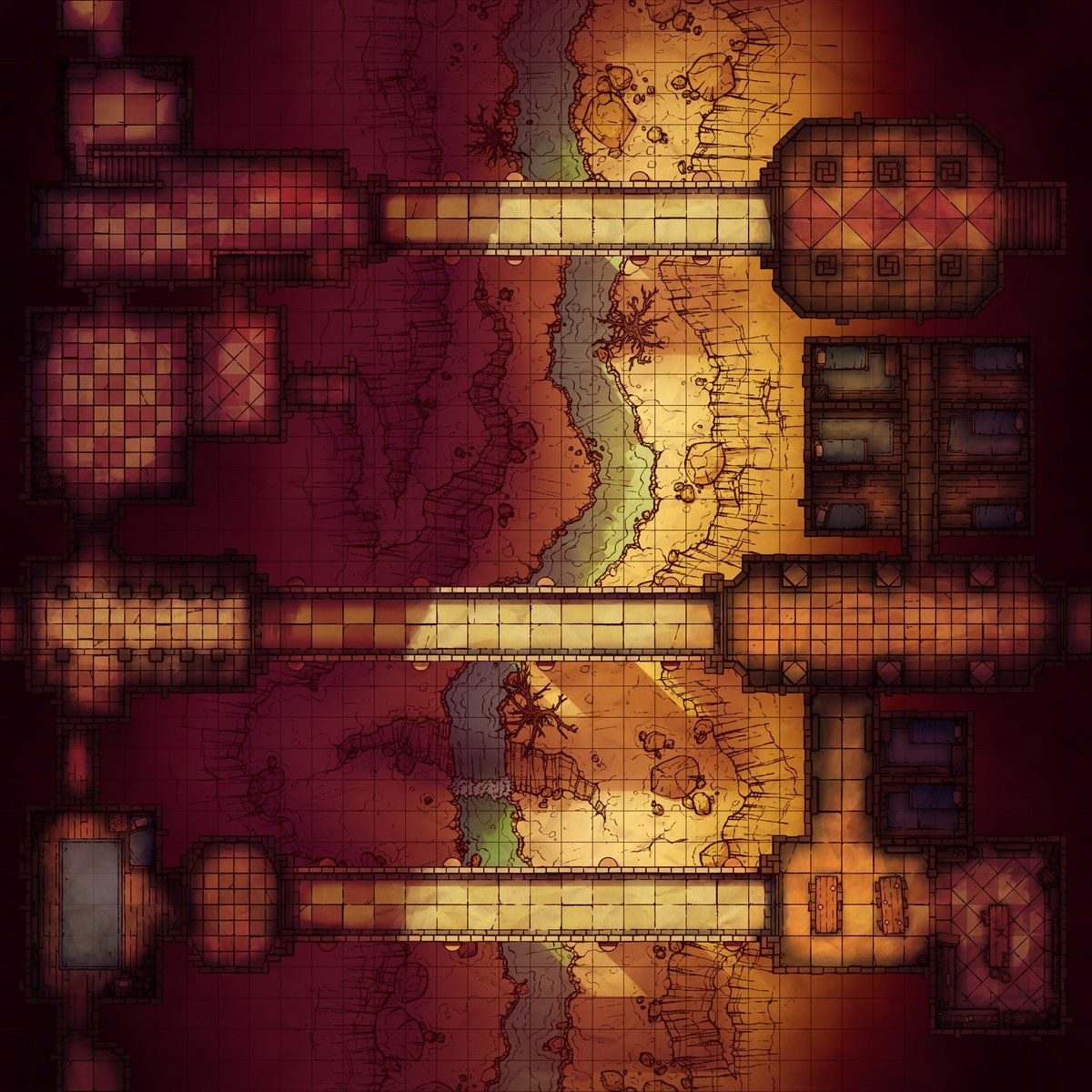 One of my favorite mapmakers, <a href="/cyclopeanarts/">Cyclopean</a>, is back! Previously known as Miscellanea Maps, now returning as DnDungeon, go support them at Patreon.com/DnDungeon. We collaborated on this map a few years back and I'm excited to see what they whip up next!