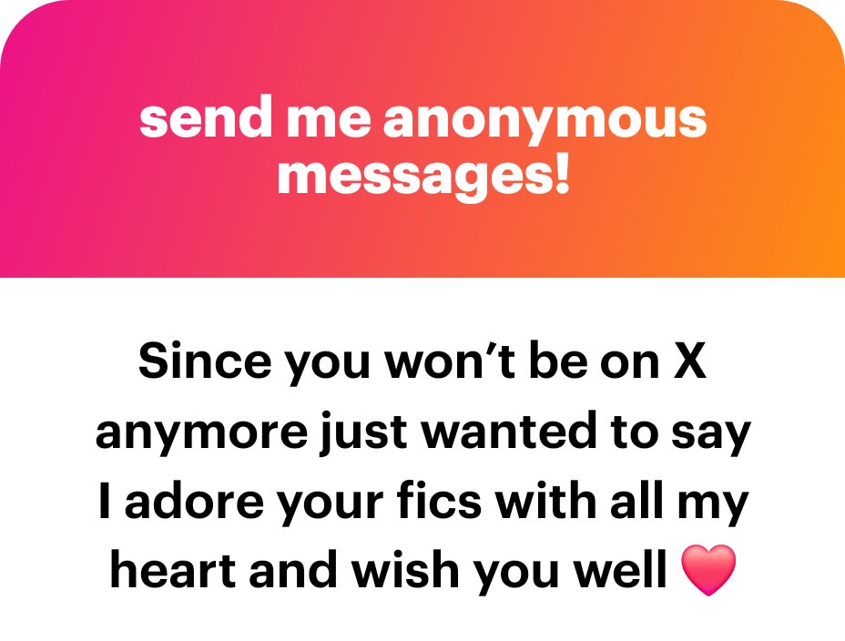 ResFlower1's tweet image. This is very sweet! I'll still be answering NGLs in the other place if you end up there &amp;lt;3
ngl.link/resflower1