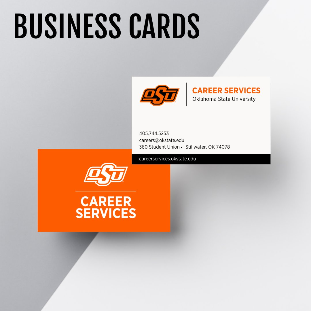 Make sure you're prepared to connect by investing in business cards! Career Services offers customized business cards for $10/pack. Place your order here: bit.ly/40pjS5u 

#HireOSUGrads #OSUCareerServices #NetworkingEssentials