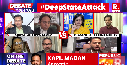 republic's tweet photo. #DeepStateAttack | Kapil Madan (@advKapilMadan) Advocate on Gautam Adani's indictment in the US
The Debate on #NationsSharpestOpinion is now #LIVE, on-air, and online. Tune in and fire in your views - https://t.co/q2yHHAztkQ
#GautamAdani #US #AdaniGroup #UnitedStates #AdaniGreen #India #BJP #Congress #INDIA #INDI