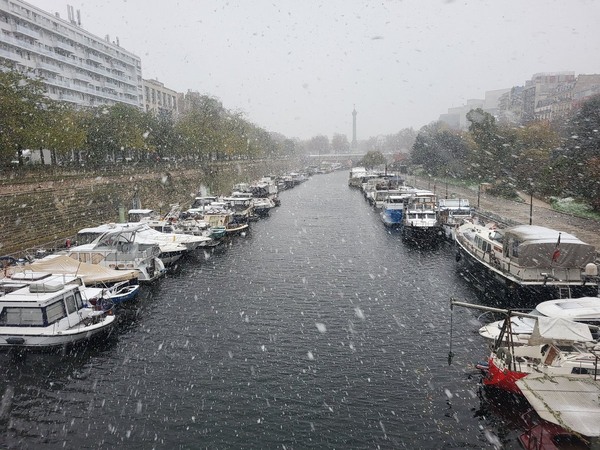 #Paris #automne2024 sous un duvet blanc