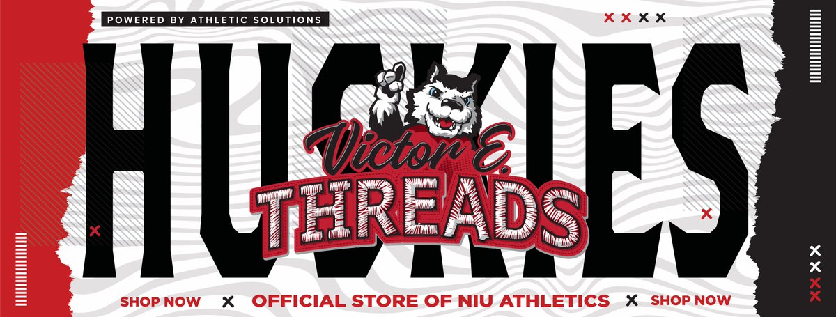 The Victor E. Threads Online Store is here!

NIU Athletics and <a href="/ath_solutions/">Athletic Solutions</a> now offers fans a new online shopping experience with Victor E. Threads.

Fans can get a 10% discount until Nov 29 with code BLACKFRIDAY10

🛍️ niuhuskies.com/VictorEThreads
📰 bit.ly/3CzZYuS