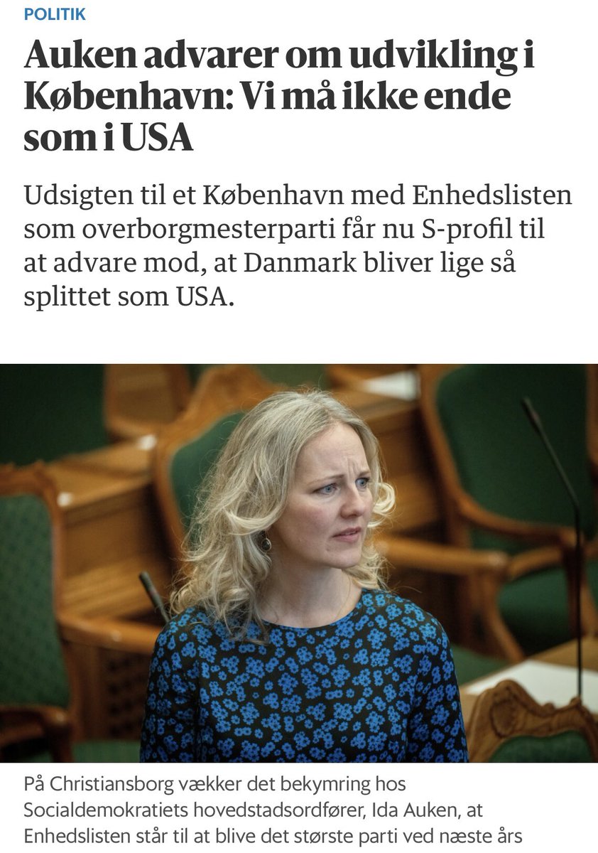 Danmark bliver til USA, hvis københavnerne forsætter den uvane med at stemme rødt og grønt!

Og alle øl vil være varme!

Og det vil regne med græshopper! 

Der er et helt år til kommunalvalget og skræmmekampagnen kører allerede for fuld smadder over i Liste A #dkpol