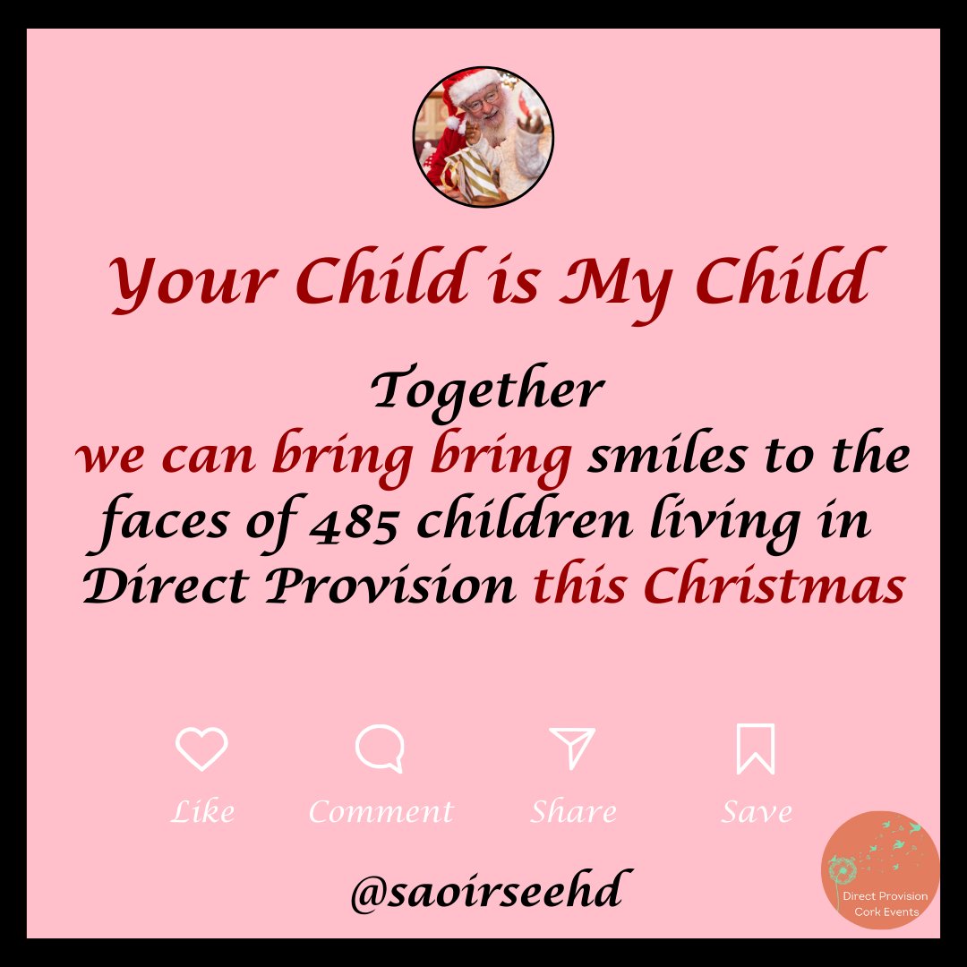 Saoirse - Ethnic Hands On Deck | Social Enterprise (@ethnichands) on Twitter photo We ask you to donate what you can to help children living in Direct Provision centres the most magical Christmas
âŹ20 will buy a child a Christmas present.
To donate: gofundme.com/f/suq9ag-your-âŠ
Photo credit: emmajervis.com
<a href="/FailteSocUcc/">UCC FĂĄilte Refugees Society</a> <a href="/CorkMigrant/">CorkMigrantCentre</a> We ask you to donate what you can to help children living in Direct Provision centres the most magical Christmas
âŹ20 will buy a child a Christmas present.
To donate: gofundme.com/f/suq9ag-your-âŠ
Photo credit: emmajervis.com
<a href="/FailteSocUcc/">UCC FĂĄilte Refugees Society</a> <a href="/CorkMigrant/">CorkMigrantCentre</a>