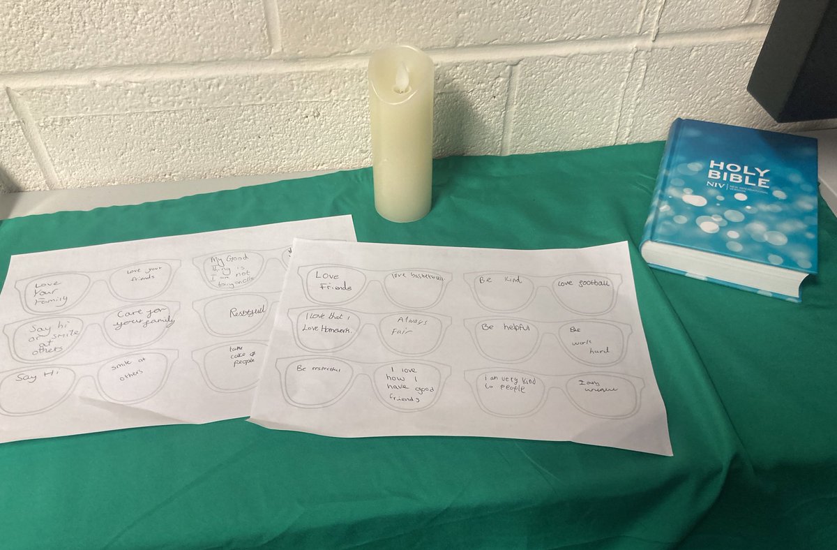MountStJosephR1's tweet photo. Here are some of our students’ reflections from today on how God sees us. https://t.co/DbRUiMK9rh