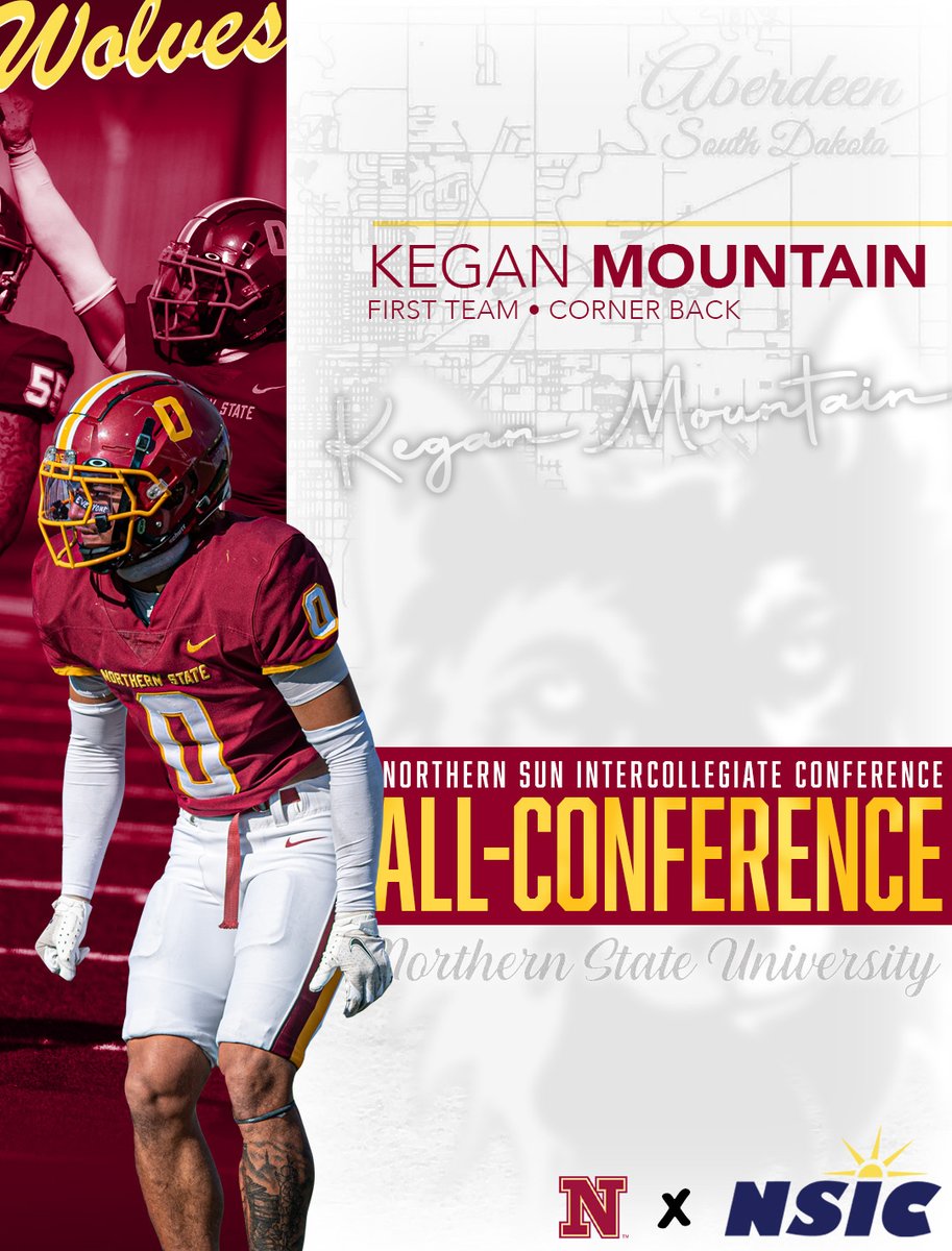 🚨 ALL-CONFERENCE WOLVES 🚨

Congratulations to Kegan Mountain, earning first team All-NSIC as a sophomore!!

☑️ NSIC leading 5 interceptions
☑️ 44 tackles

#GoWolves🐺 | #maroonNgold🐾

READ MORE ⬇️
nsuwolves.com/news/2024/11/2…