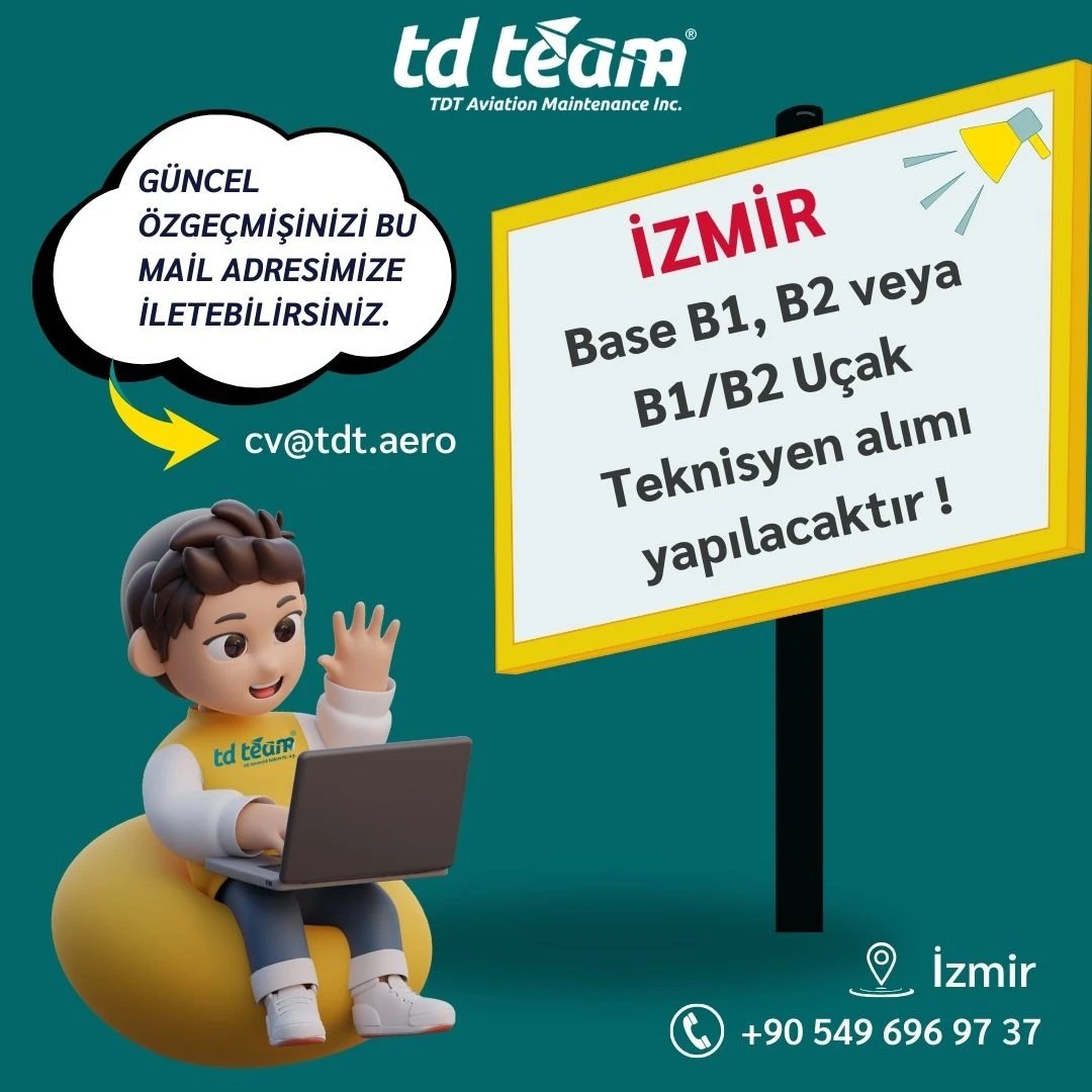 TDTeamAviation's tweet photo. #İzmirHavalimanı  #İşİlanı  #Kariyerİmkanları #TDTeamAviation https://t.co/l2FRFgpxNI
