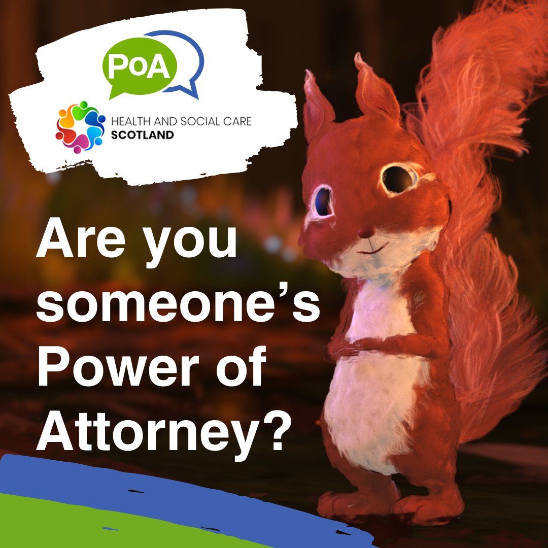 South Ayrshire Health and Social Care Partnership (@sahscp) on Twitter photo Being asked to become someone's Power of Attorney is a great responsibility and testament to the trust they have in you.
You'll have authority for things like legal decisions, care options and their finances. Allowing you to step in and help out at a time when they need you most Being asked to become someone's Power of Attorney is a great responsibility and testament to the trust they have in you.
You'll have authority for things like legal decisions, care options and their finances. Allowing you to step in and help out at a time when they need you most