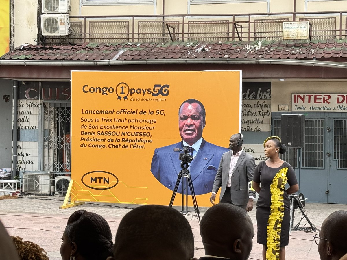 Ça y est ! La 5G est officiellement lancé en République du Congo, 1er pays de la sous-région à passer le cap du 1Gbps sur le mobile ! L’ère du l’ultra vitesse a commencé et ouvre avec elle un monde d’infinies possibilités ! <a href="/MTN_123/">MTN CONGO</a> <a href="/LeonJuste/">Léon-Juste Ibombo</a>