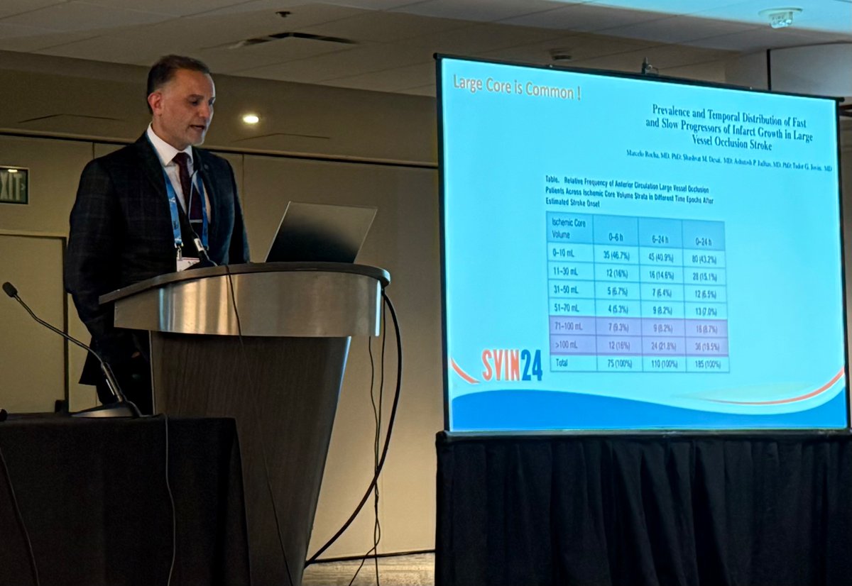 StrokeAHA_ASA's tweet image. Large core trials- how are you applying the results? Let’s review the evidence in prep for discussion of clinical considerations at #SVIN24