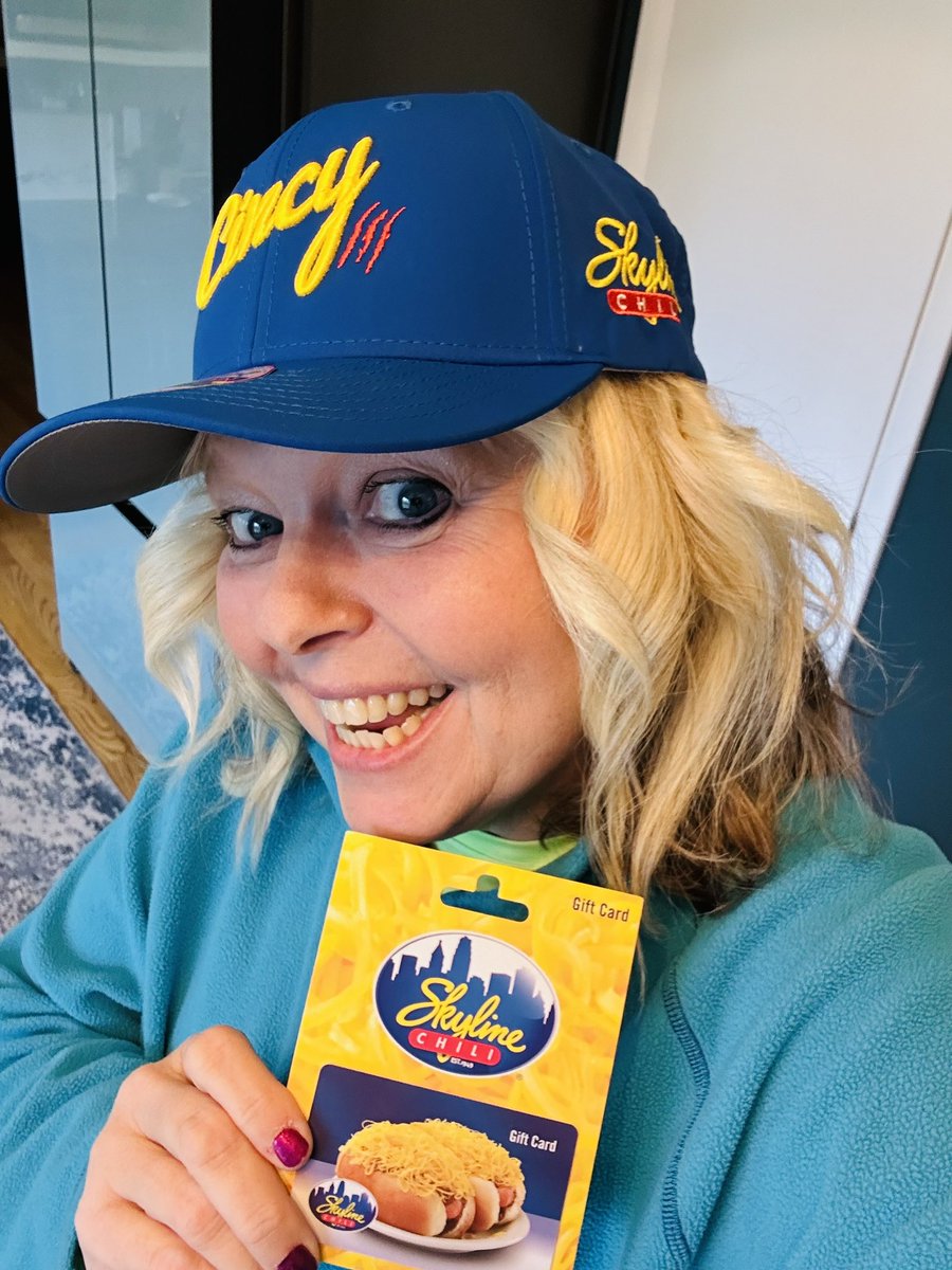 tgregoryrnemtp's tweet image. Thank you @Skyline_Chili for the awesome collaboration hat with @CincyHat and the gift card of course!! 2 of my favorite things for sure!! 💙💛❤️ 🍝 🌭 🧢 #itsskylinetime #skyline #cincy #allthingscincy