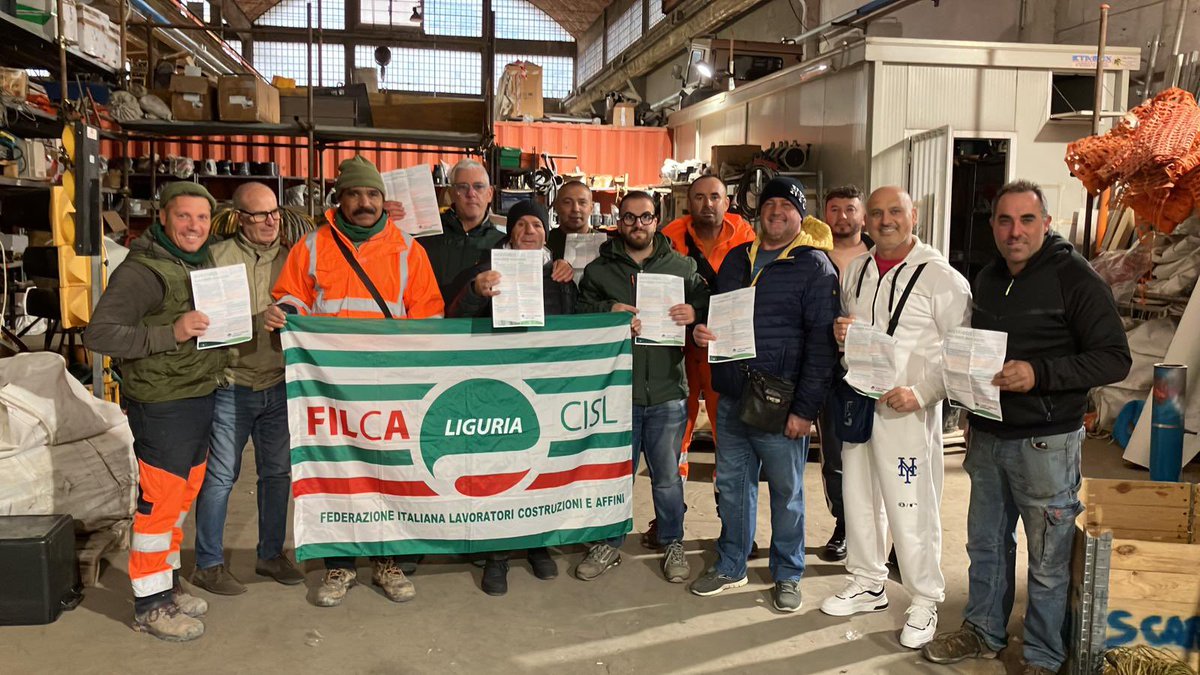 LiguriaCisl's tweet image. 🟢 Genova : Assemblea dei #lavoratori #edili Impresa Sirce,
con l’illustrazione dei risultati ottenuti dalla CISL sulla manovra 2025

#dallatuapartesempre