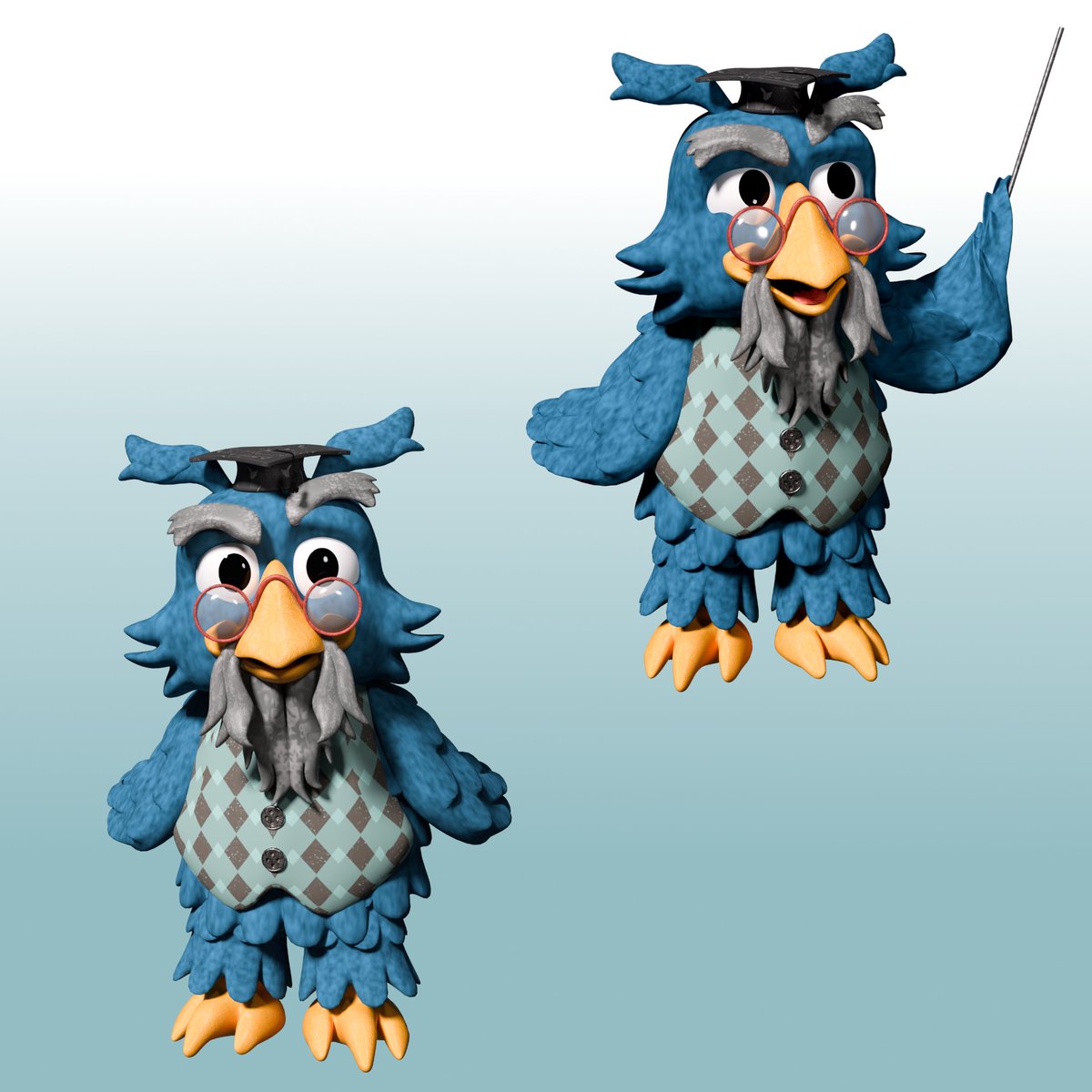 BitWizard727's tweet image. Seems like every month I get a new idea for a Clickteam Fusion game. 

In "Castle of Dr. Hoot" Dr. Hoot teaches students spelling and grammar, but don't get on his bad side! Currently in development!

Models made in Blender.

#madewithfusion #mascothorror #IndieGameDev