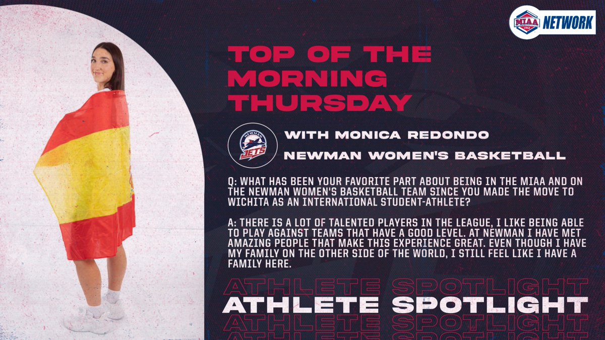 In honor of MIAA International Student-Athlete Week, please welcome Monica Redondo! 🏀

Originally from Spain, read below why she chose the MIAA to continue her journey as a basketball student-athlete and what her favorite moment at Newman has been so far!

#BringYourAGame