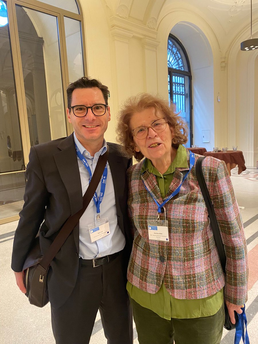 WiCVienna's tweet image. Reuniting with old friends and colleagues! 🌟 Great moments at the #latefert Wittgenstein Centre Conference 2024. Here, Marc Luy connects with Charlotte Höhn!