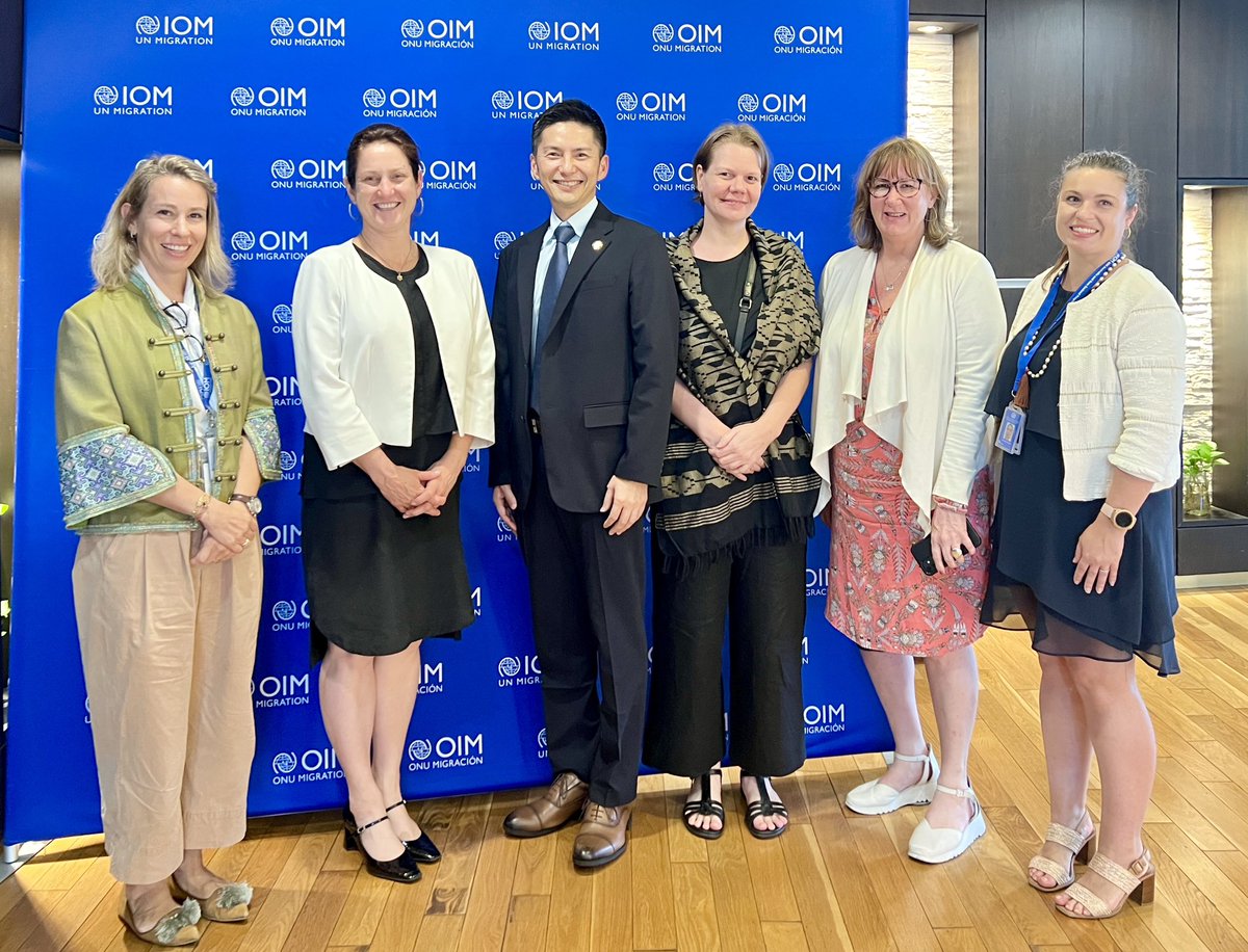 iori_IOM's tweet image. Delighted to receive🇦🇺 #Australia Ambassador to Counter Modern Slavery, People Smuggling &amp;amp; Human #Trafficking &amp;amp; Sr Official Co-Chair of #BaliProcess, H.E. Lynn Bell!
@IOMAsiaPacific is. committed to BP and thrilled with discussing ways to deepen partnership for anti-trafficking🙏🏻