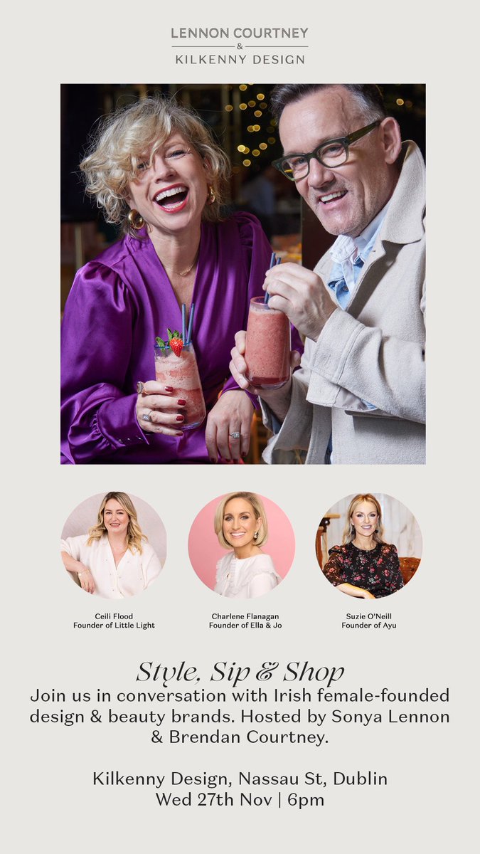 Kilkenny Design (@kilkenny_design) on Twitter photo Cheers to Christmas 🎄 Join is Wed 27th Nov at Kilkenny Design Nassau St Dublin to get festive ready! Book your spot: tinyurl.com/mrxf75mr <a href="/BrendanCourtney/">Brendan Courtney</a> Cheers to Christmas 🎄 Join is Wed 27th Nov at Kilkenny Design Nassau St Dublin to get festive ready! Book your spot: tinyurl.com/mrxf75mr <a href="/BrendanCourtney/">Brendan Courtney</a>