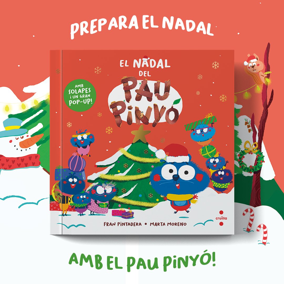 🎄 Al Gran Bosc, cada any per aquestes dates, es reparteixen les tasques nadalenques perquè tot estigui a punt el 24 de desembre.

🤩 Però aquest any, el Pau Pinyó s’ha proposat sorprendre especialment els seus lectors amb un nou llibre ple de solapes i sorpreses.

🌟#Nadal