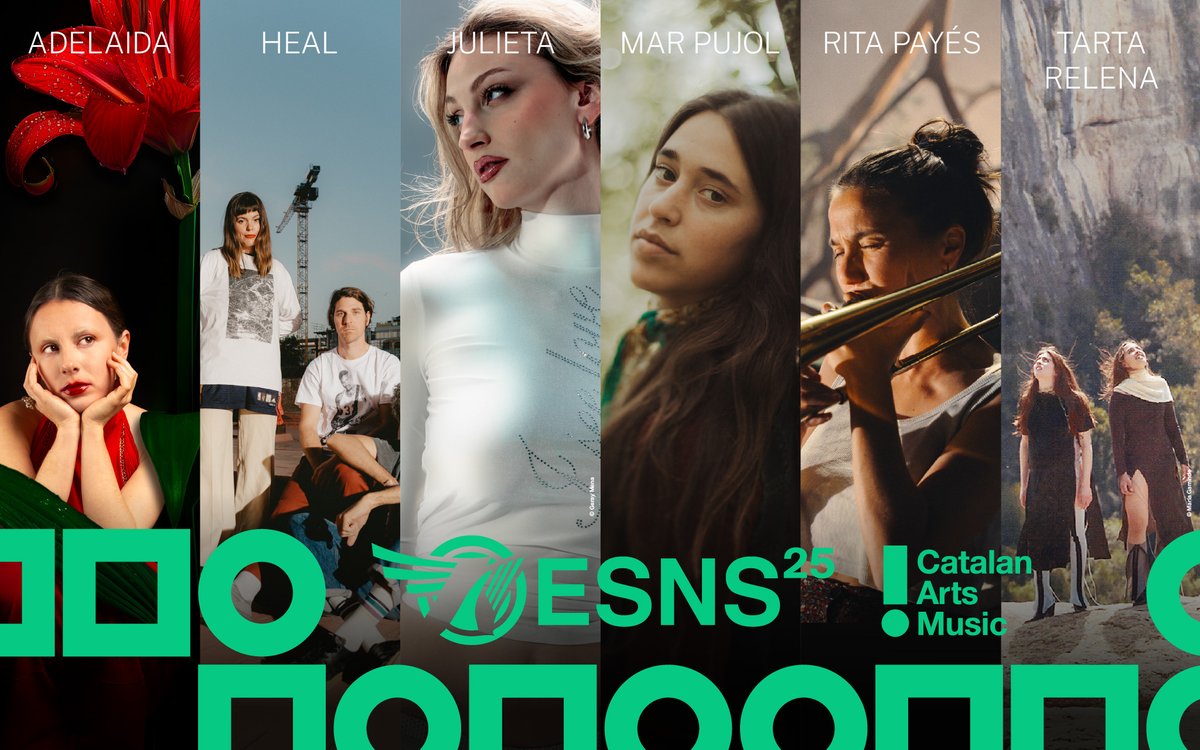 💥Fresh news from <a href="/esns/">ESNS</a>! Six Catalan groups will perform at the festival, a record!🙌

🎶Adelaida, Heal, Julieta <a href="/akajuuuu/">Julieta</a>, Mar Pujol, Rita Payés, <a href="/tartarelena/">Tarta Relena</a>

Get ready to discover the strength, talent and diversity of the emerging #CatalanMusic scene

✔️icec.cat/CA_N_ESNS25