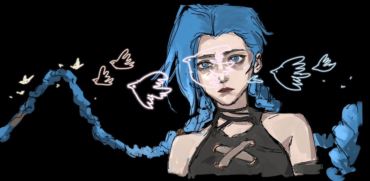 做天边的飞鸟 #arcane #jinx