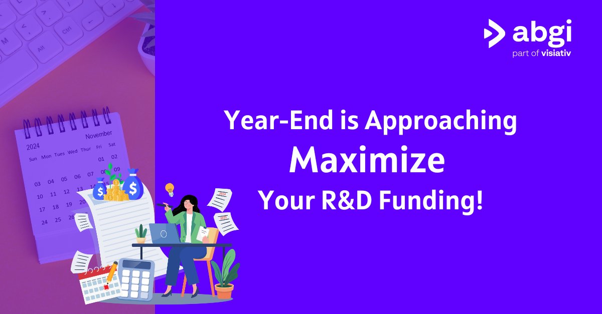 AbgiCanada's tweet image. As the year-end nears, it's time to review your R&amp;amp;D tax credit applications and innovation funding.  
Don’t leave money on the table—complete your claims and secure funding before the year ends.  
Contact us today to fuel your innovation. 

#RandD #SRED #RSDE #BusinessFunding
